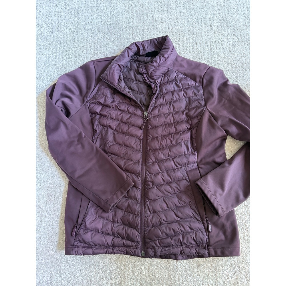 32 Degrees‎ Mixed Media Jacket Women XL Purple Gorpcore Utility